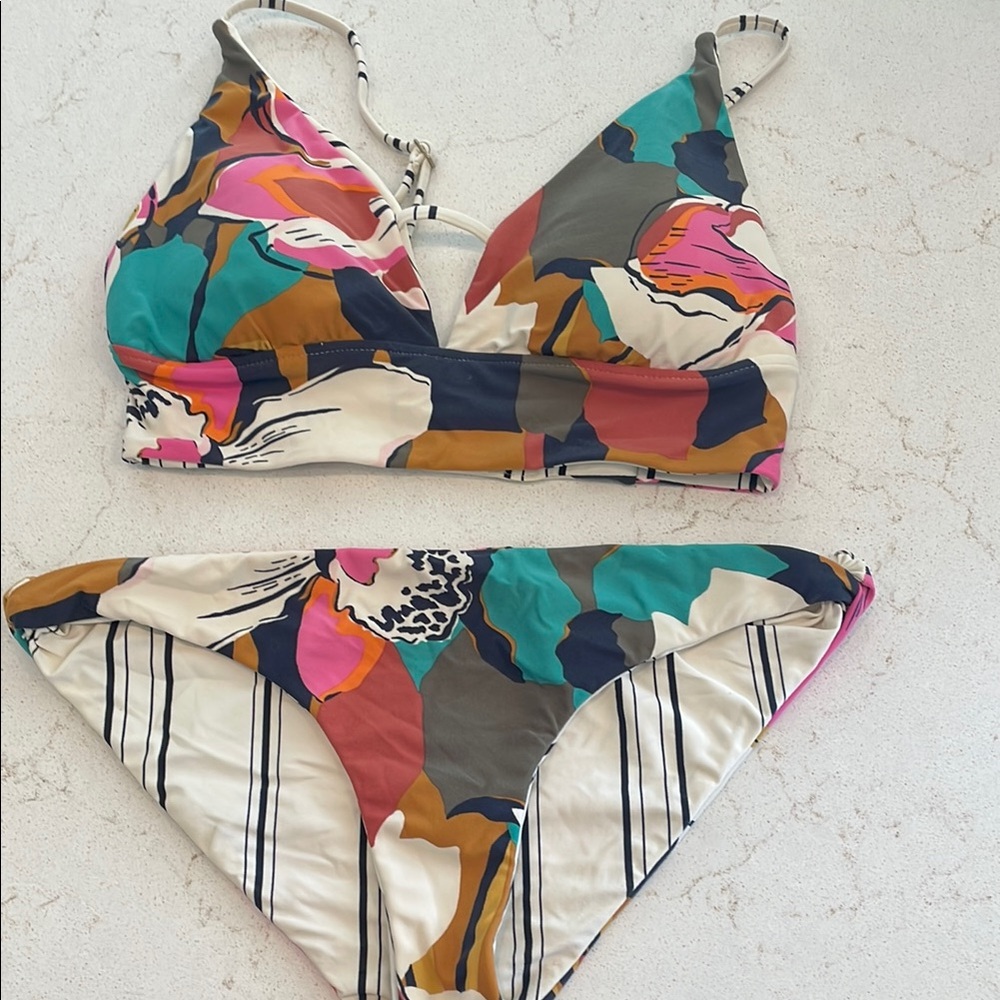 Billabong Multicolor Floral Bikini